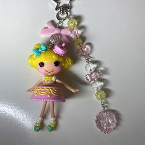 Pink and Yellow Lalaloopsy Handmade Keychain/Purse Charm